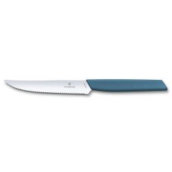 Švýcarský moderní steakový nůž chrpově modrý | VICTORINOX 6.9006.12W2
