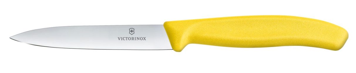 Švýcarský nůž na zeleninu Swiss Classic žlutá čepel o délce 10 cm | VICTORINOX 6.7706.L118